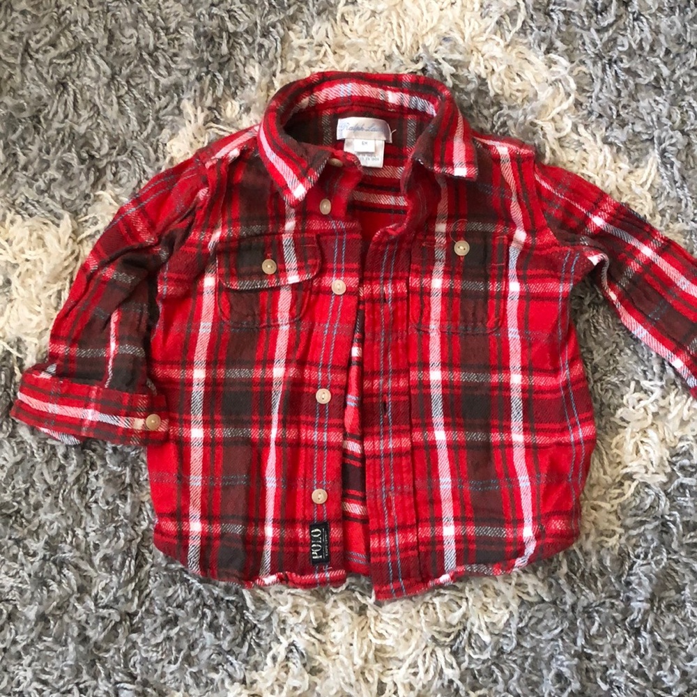 Flannel plaid button up